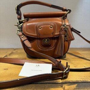 Coach Brown Mini Willis Legacy 70th anniversary bag